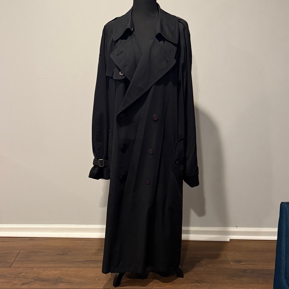 Elegant Women's Black Trench Coat